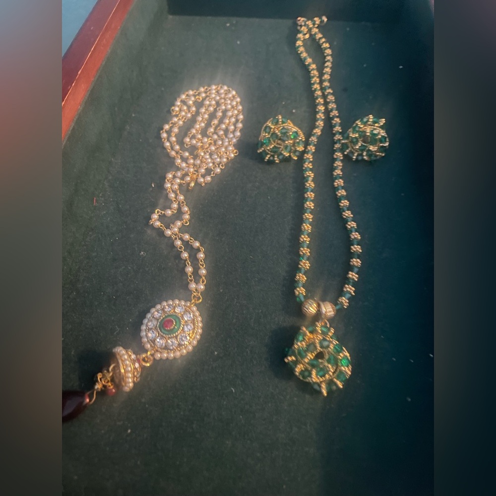 Elegant Gold and Green Jewelry Set bundles  on green set gold plated